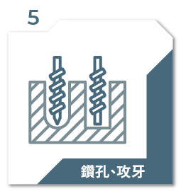 鑽孔、攻牙